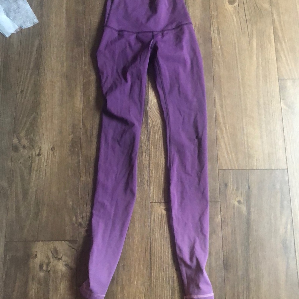 ombré purple lululemon wunder under leggings